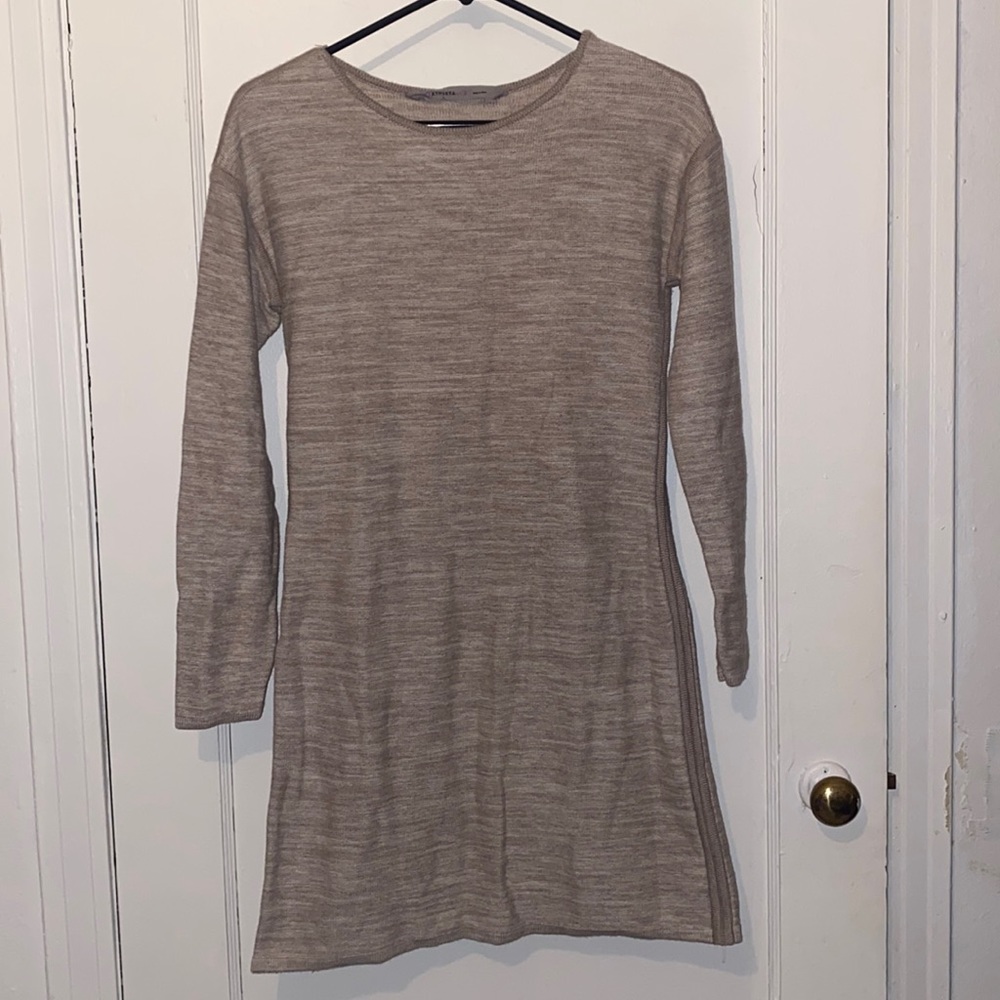 Athleta long sleeve casual mini thick dress crewneck - Picture 1 of 7